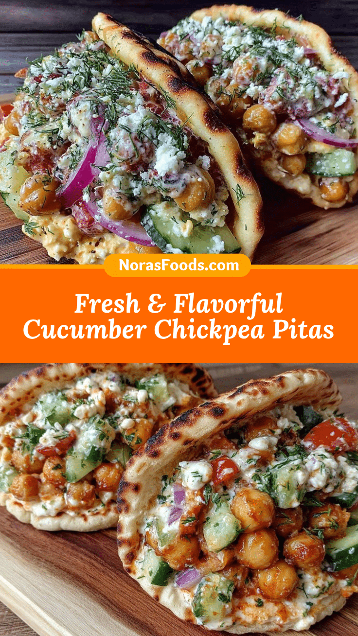 cucumber chickpea pita pockets recipe