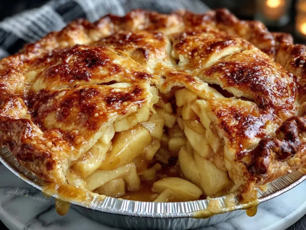 easy apple pie recipe with premade crust - featured image