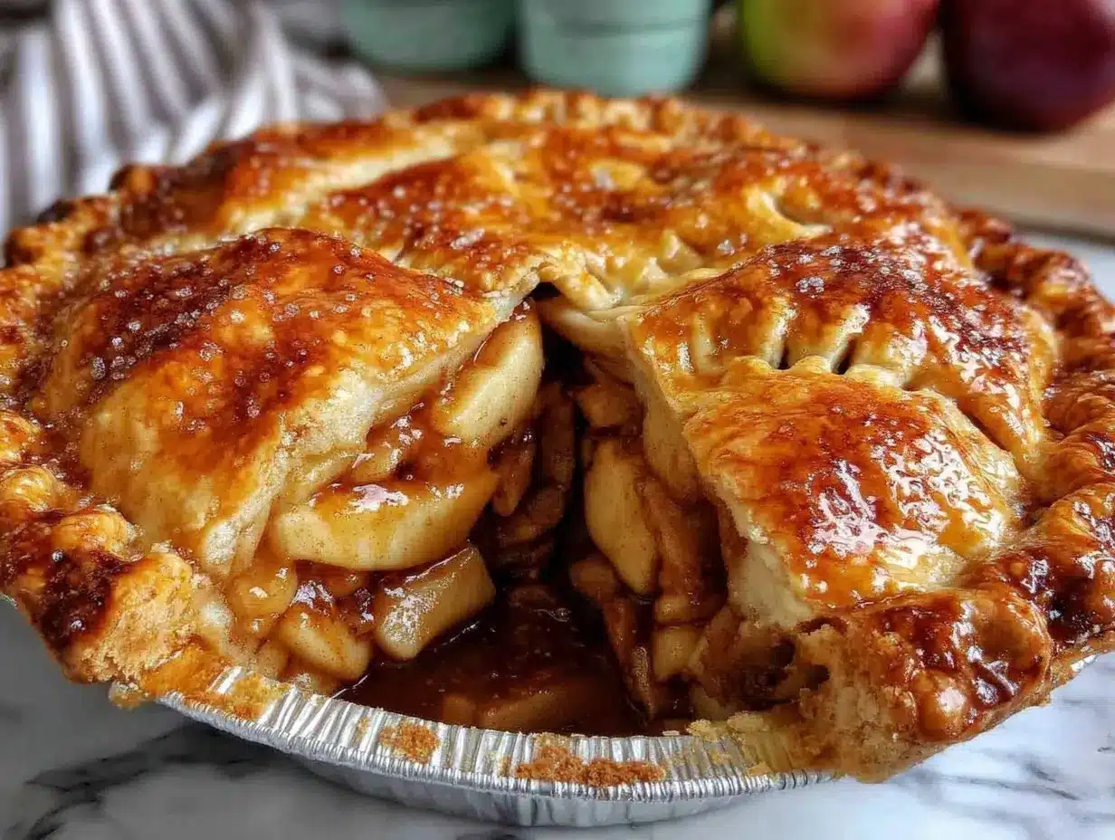 easy apple pie recipe with premade crust preparation steps