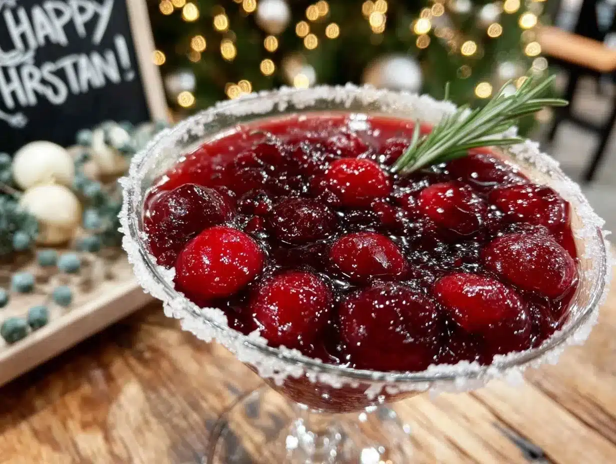 festive Christmas cocktail drinks preparation steps