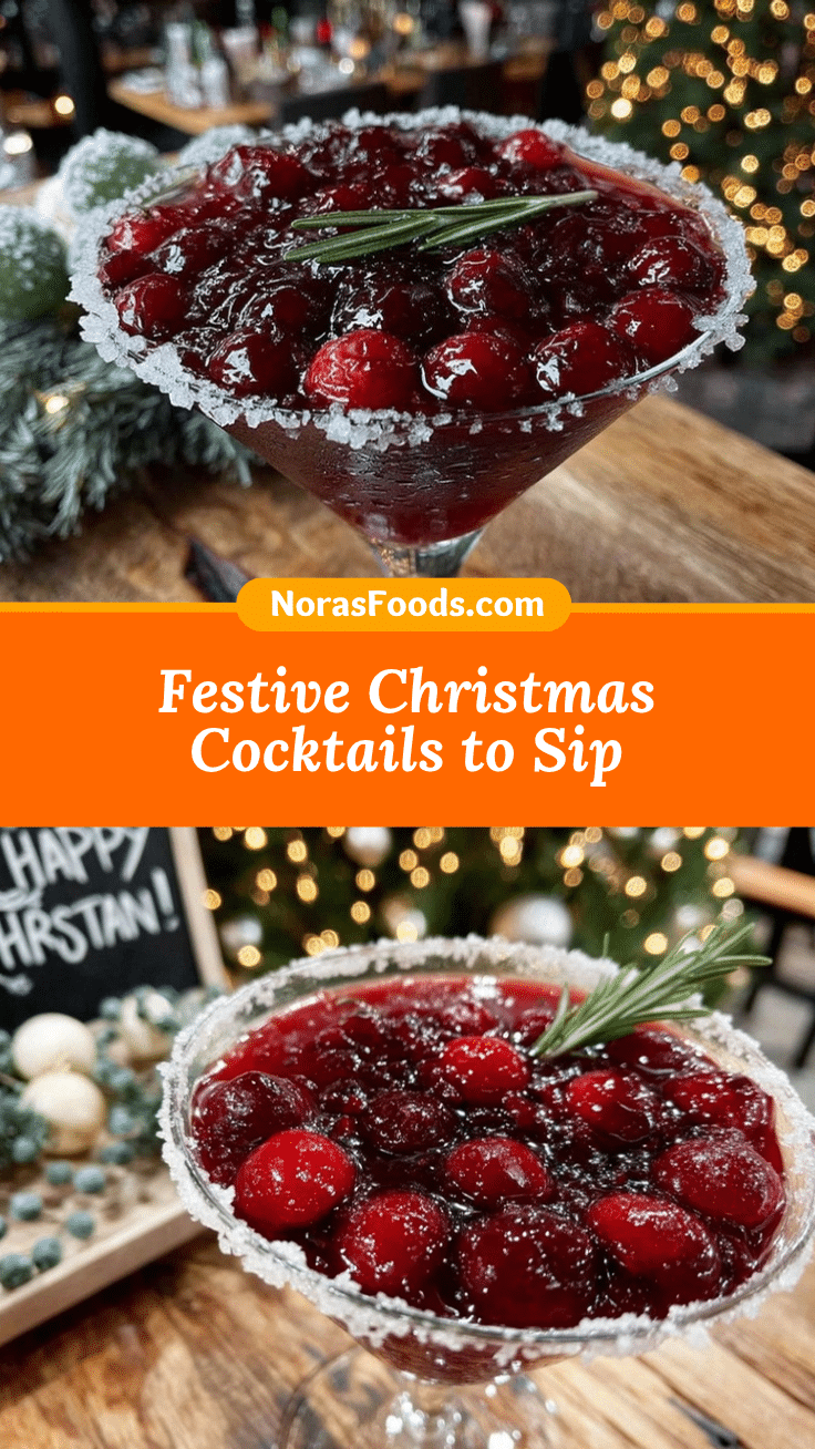 festive Christmas cocktail drinks recipe