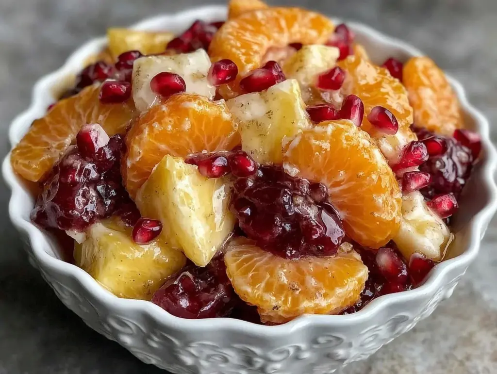 fresh winter fruit salad - featured image