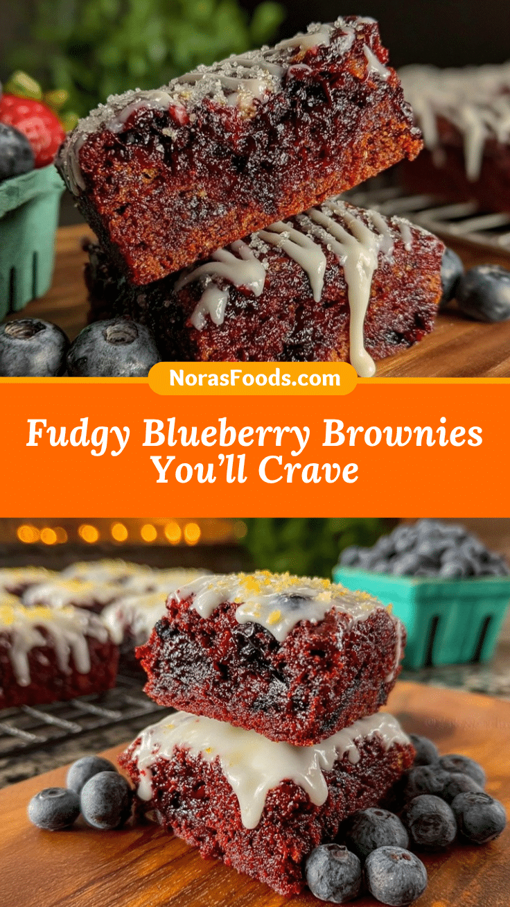 Fudgy Blueberry Brownies recipe