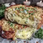 garlic bread grilled cheese - featured image