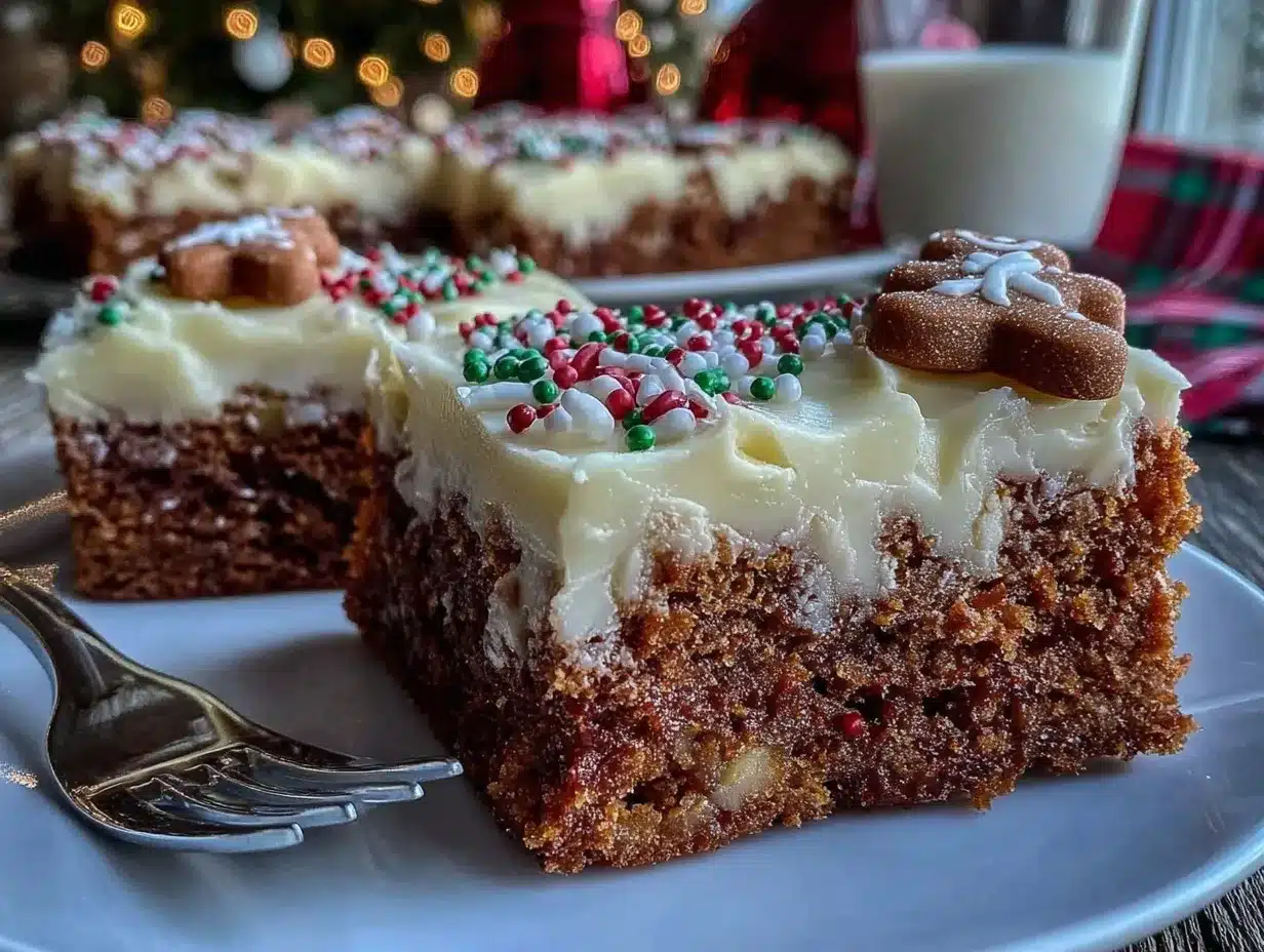 gingerbread cookie bars preparation steps