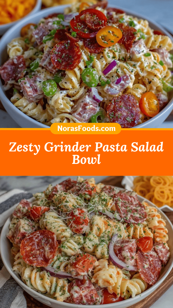 Grinder Pasta Salad Bowl recipe