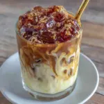 honey vanilla oat milk iced latte - featured image