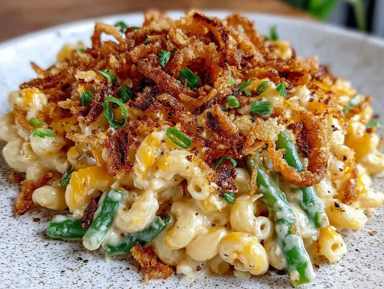 mac and cheese green bean casserole preparation steps