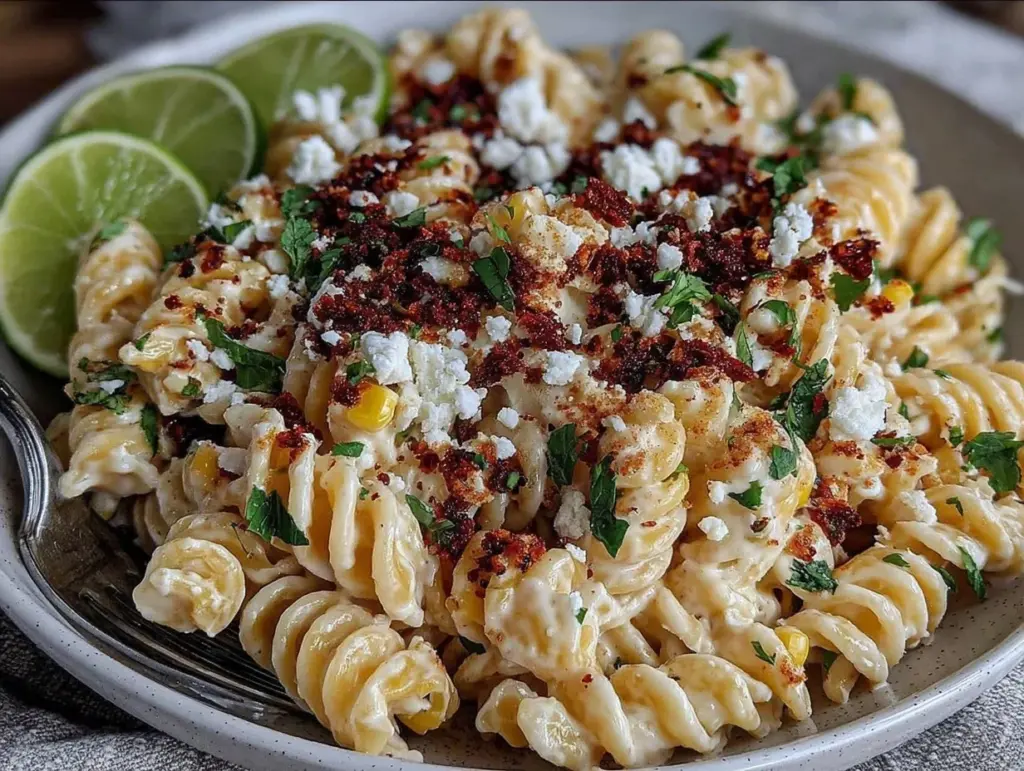 Mexican street corn pasta salad - featured image