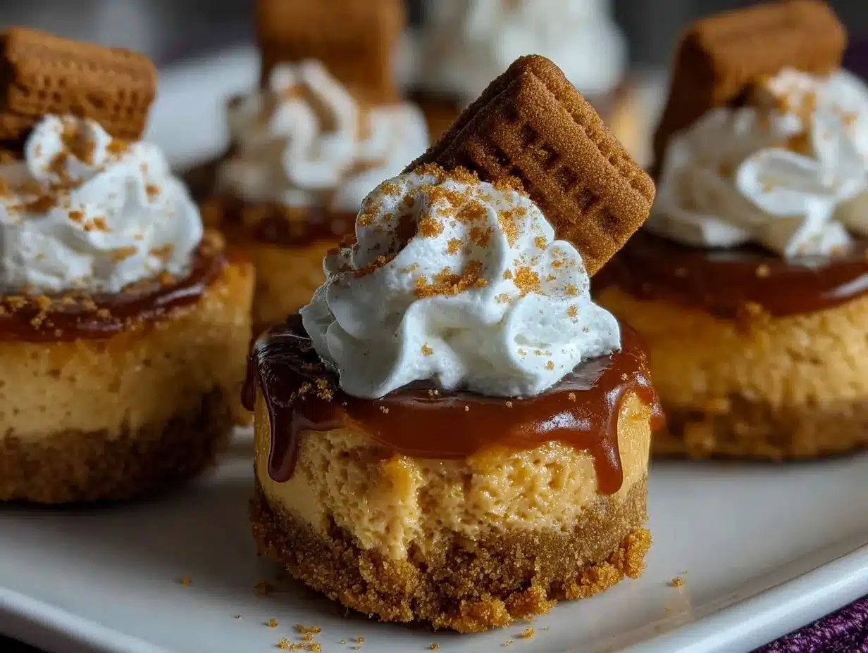 mini Biscoff cheesecakes preparation steps