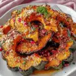 parmesan herb roasted acorn squash - featured image