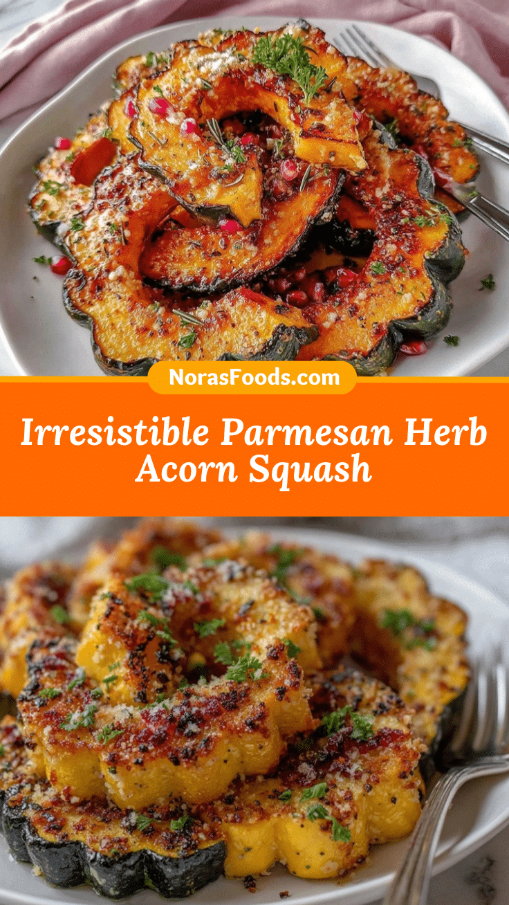 parmesan herb roasted acorn squash recipe