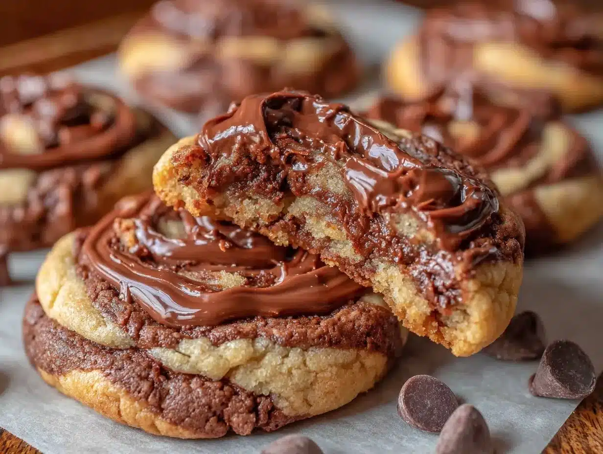 peanut butter brownie swirl cookies preparation steps