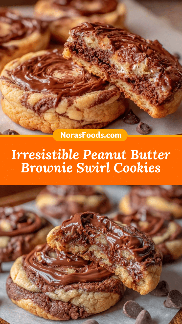 peanut butter brownie swirl cookies recipe