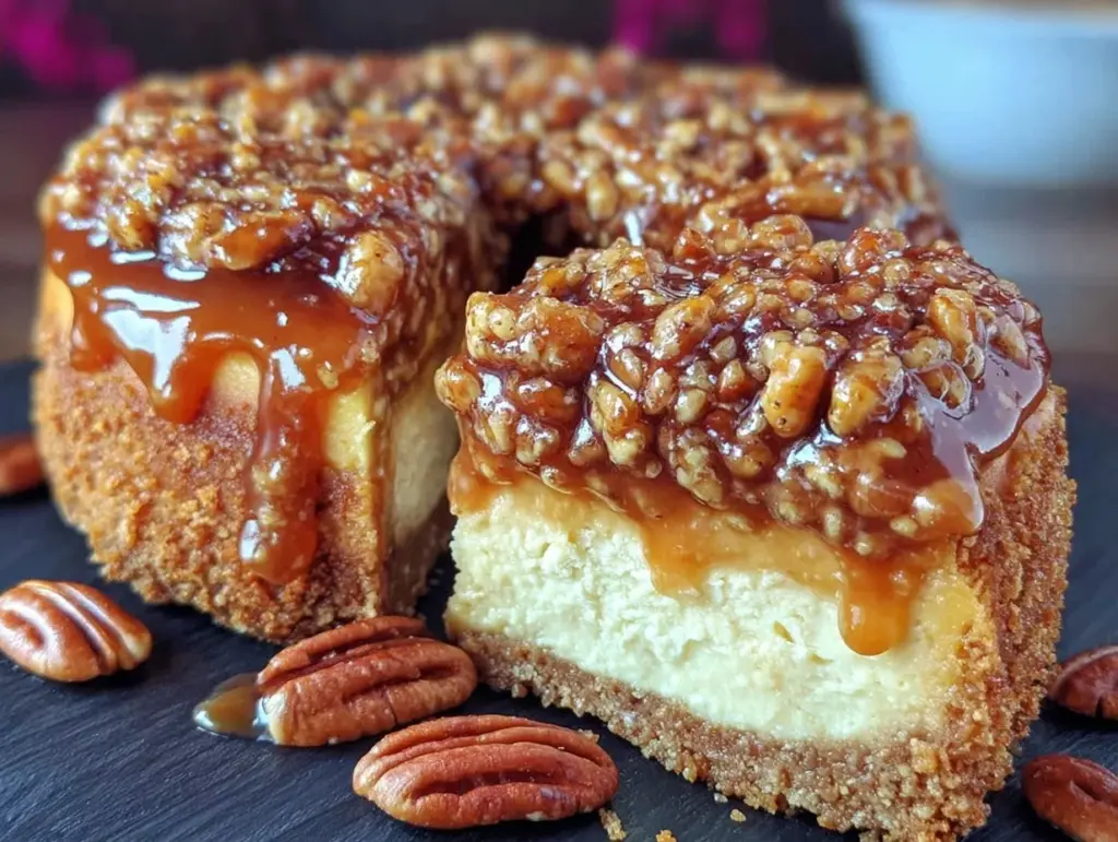 pecan pie cheesecake - featured image