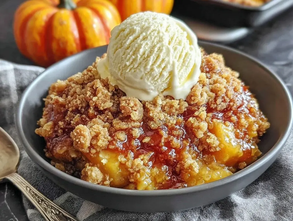 pumpkin pie crisp - featured image