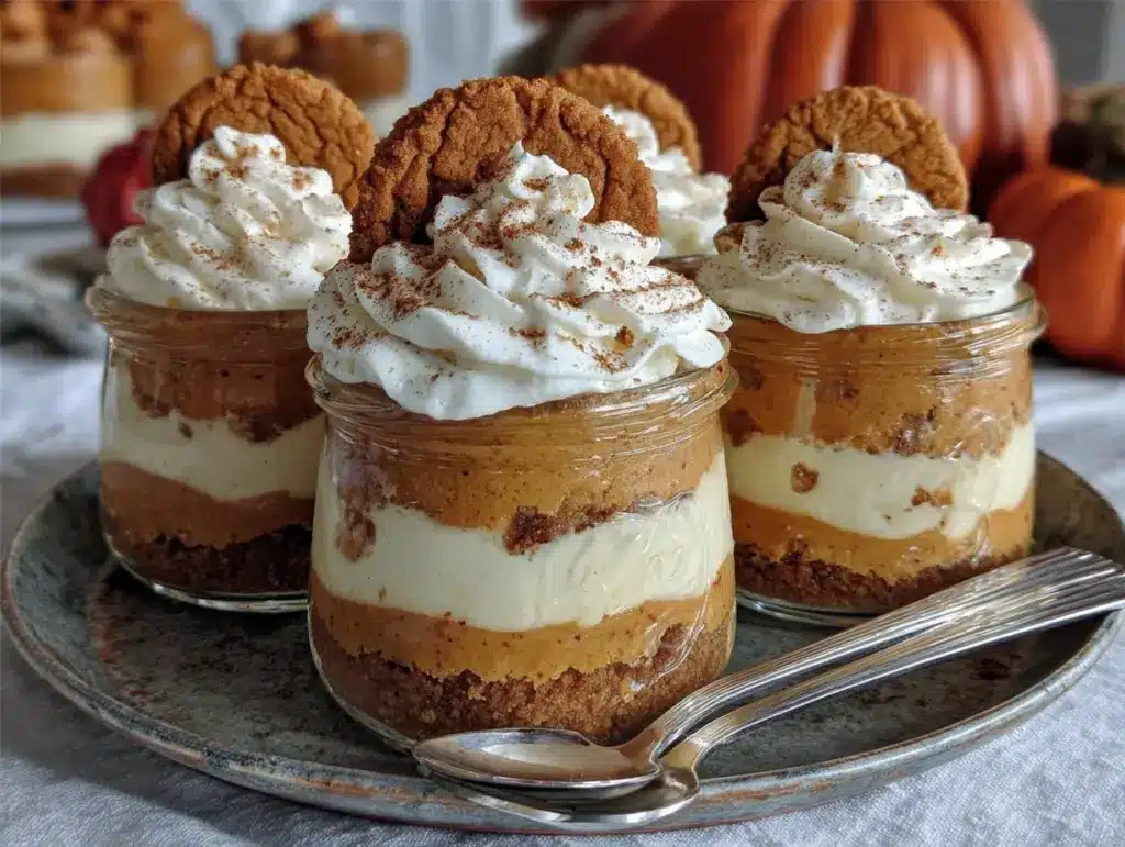 pumpkin pie in a jar - featured image