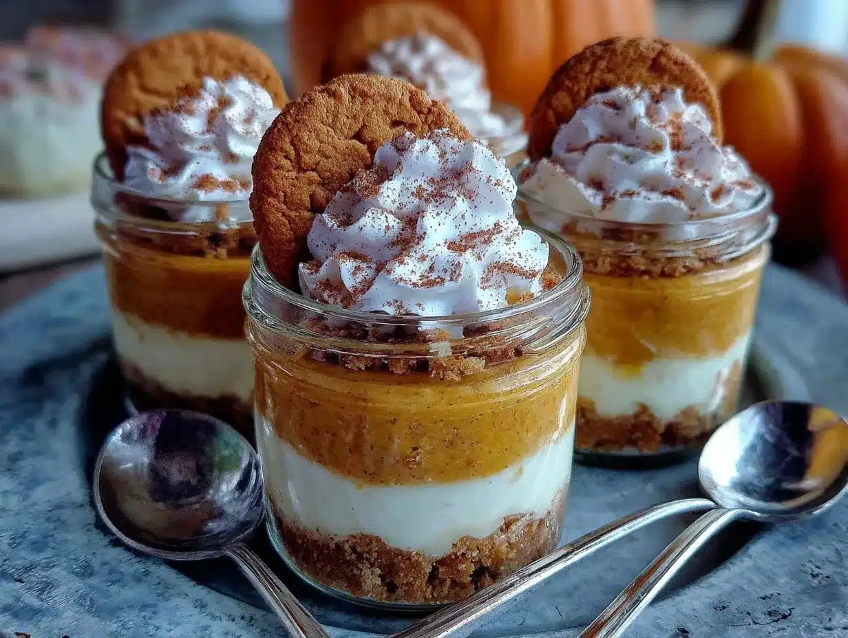 pumpkin pie in a jar preparation steps