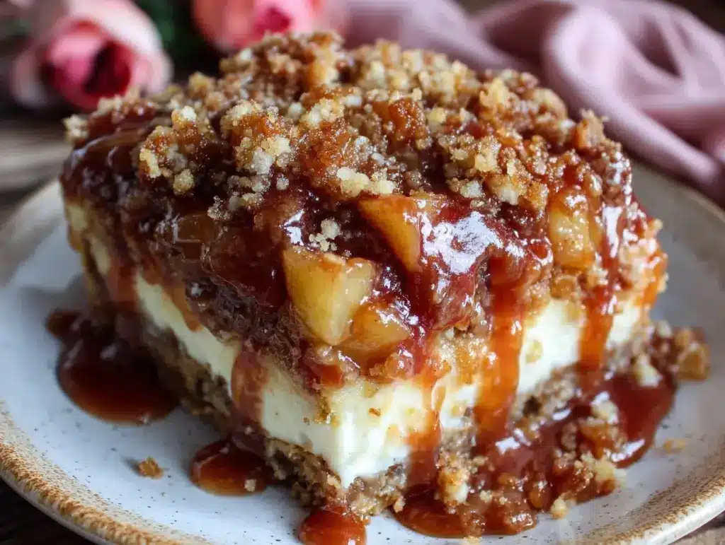 salted caramel apple bars - featured image