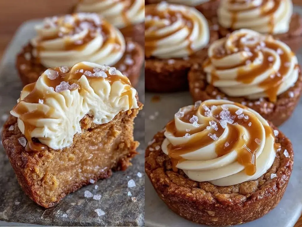 salted caramel cheesecake cookies - featured image