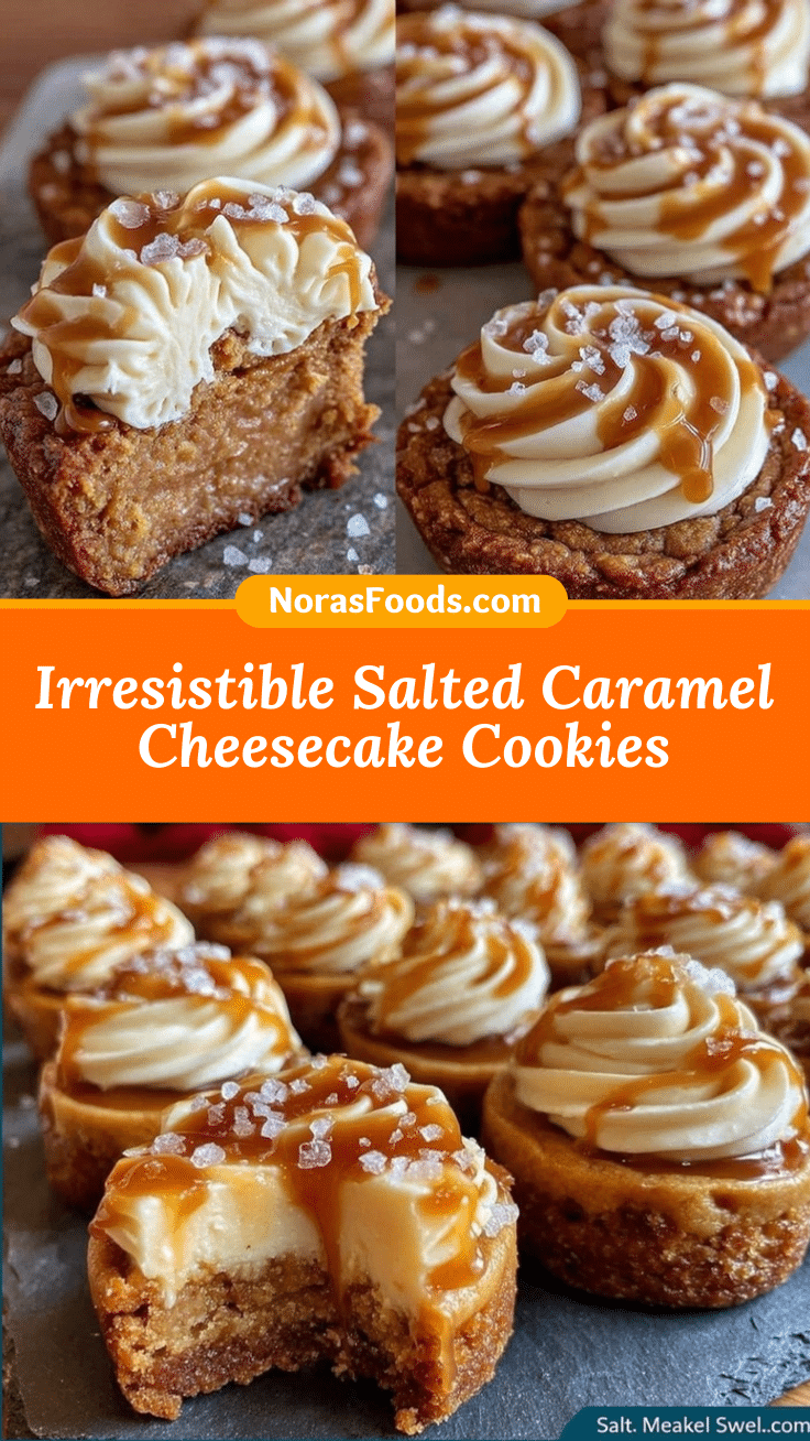 salted caramel cheesecake cookies recipe