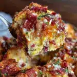 savory corn bread stuffing - featured image