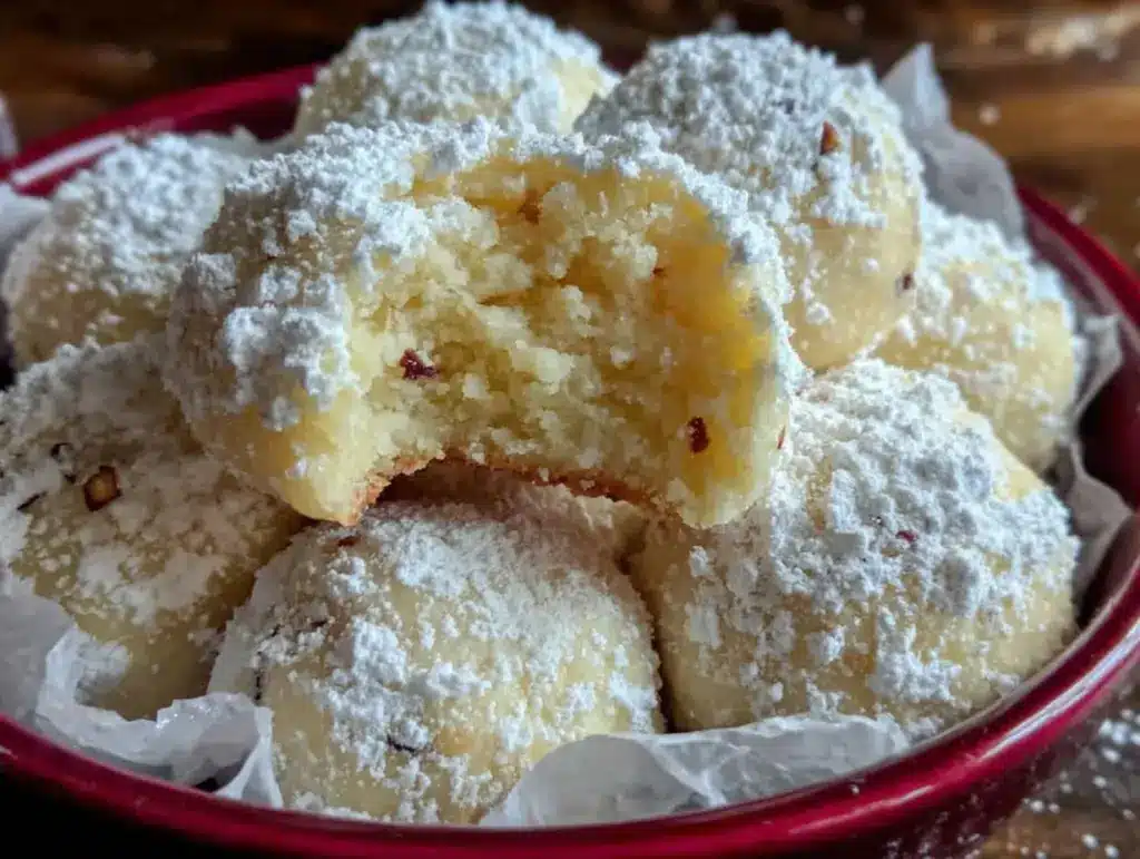 snowball cookies recipe - featured image