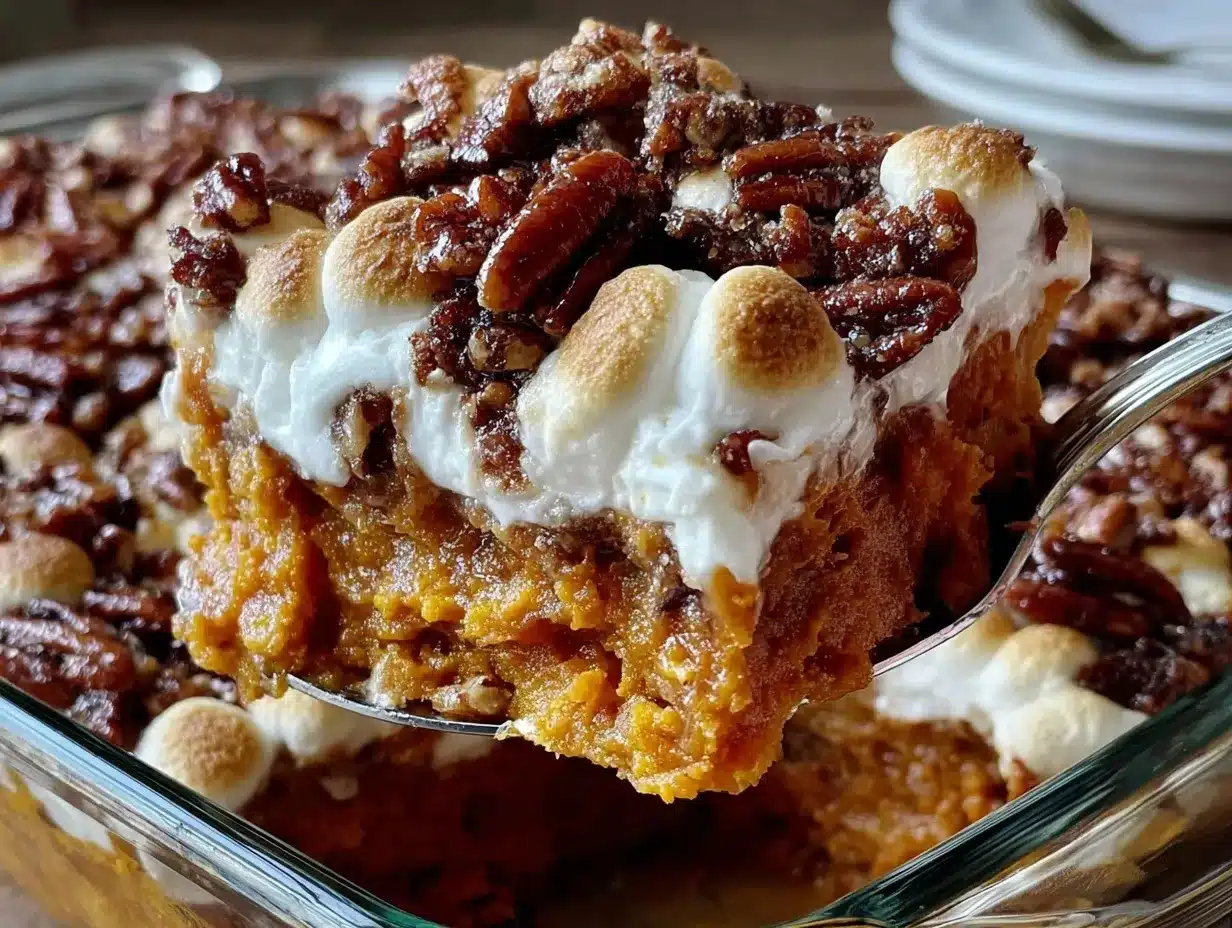 Southern sweet potato casserole preparation steps