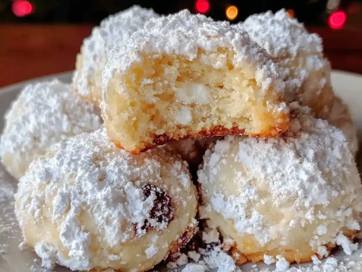 sweetened condensed milk snowball cookies preparation steps