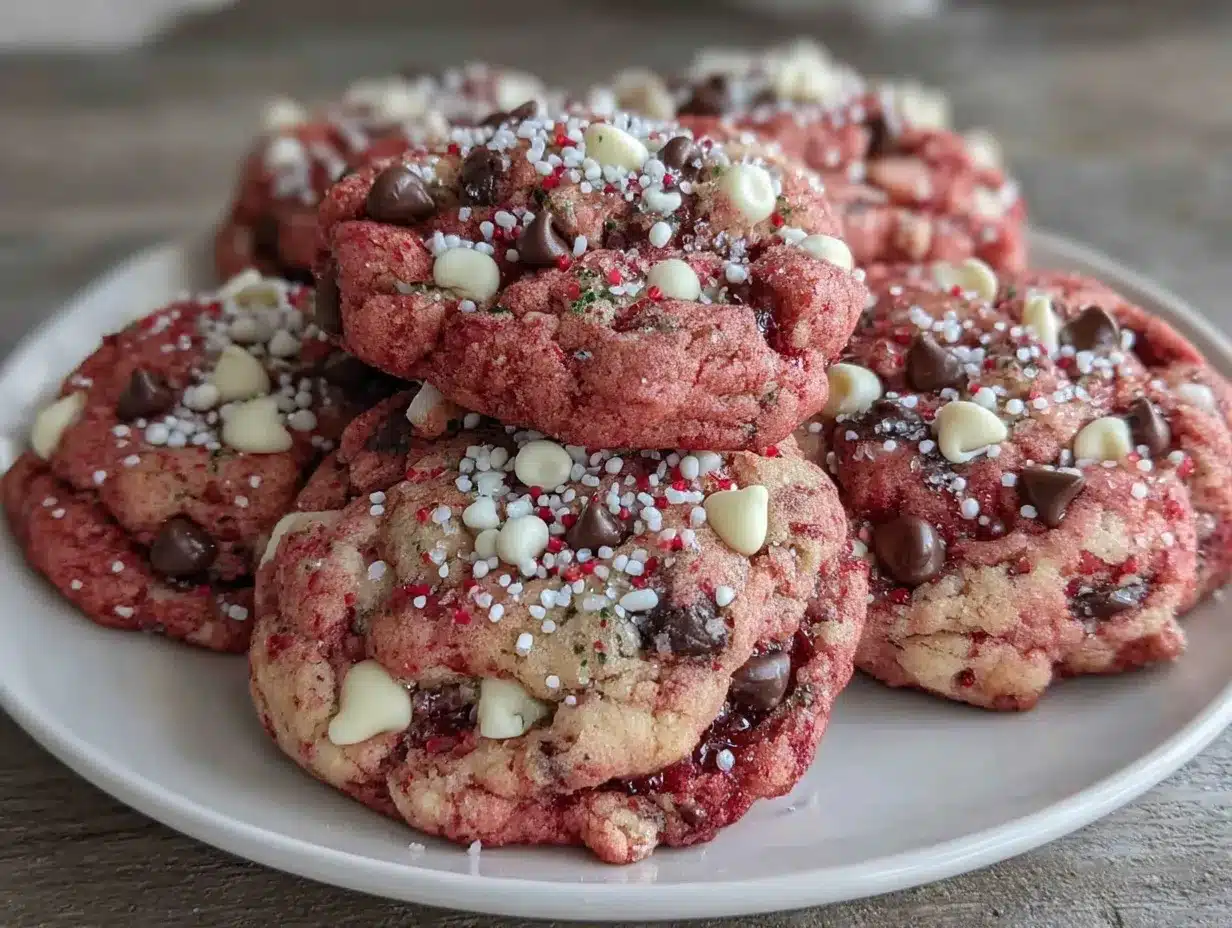 Valentine Strawberry Cookies preparation steps