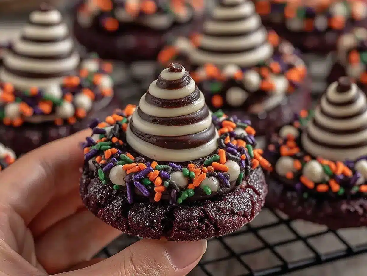 witch hat cookies preparation steps