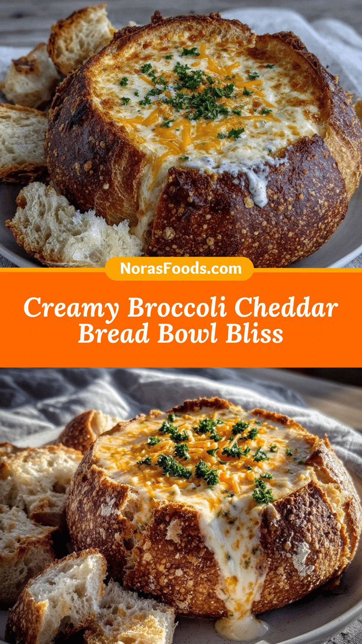 broccoli cheddar soup bread bowl recipe