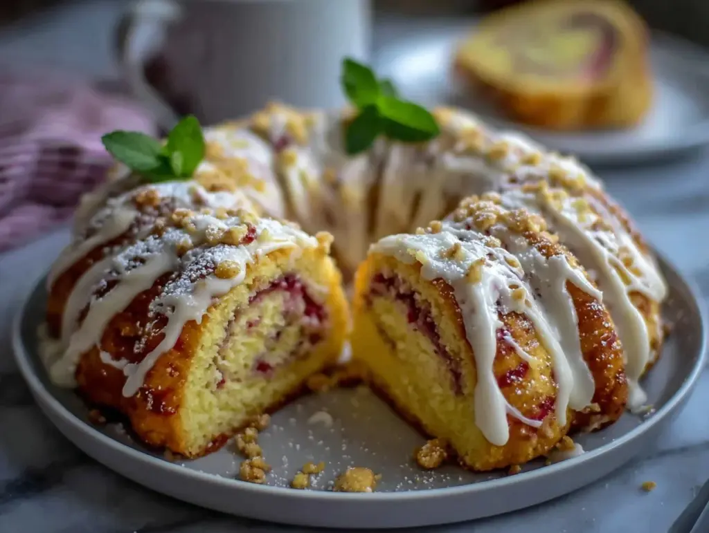 Candy Cane Coffee Cake - featured image
