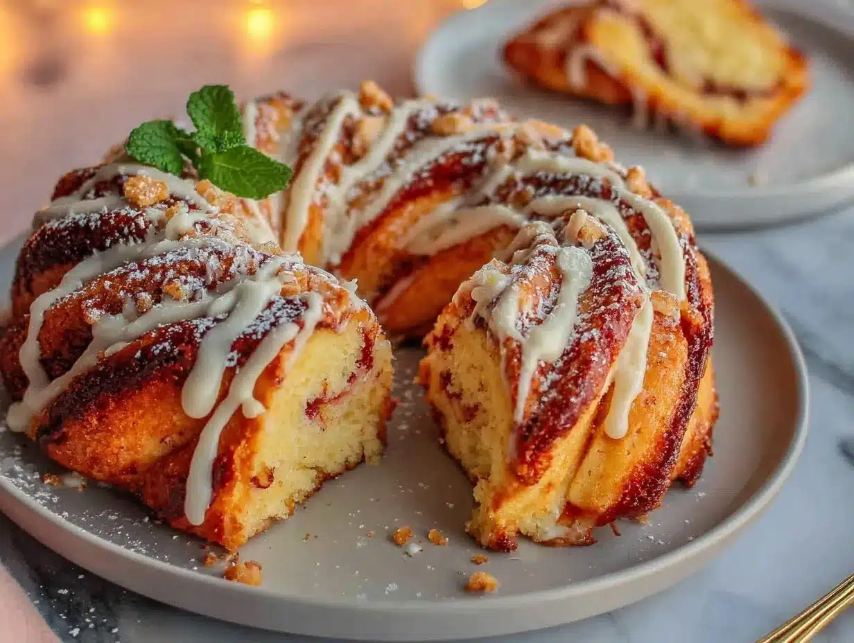 Candy Cane Coffee Cake preparation steps
