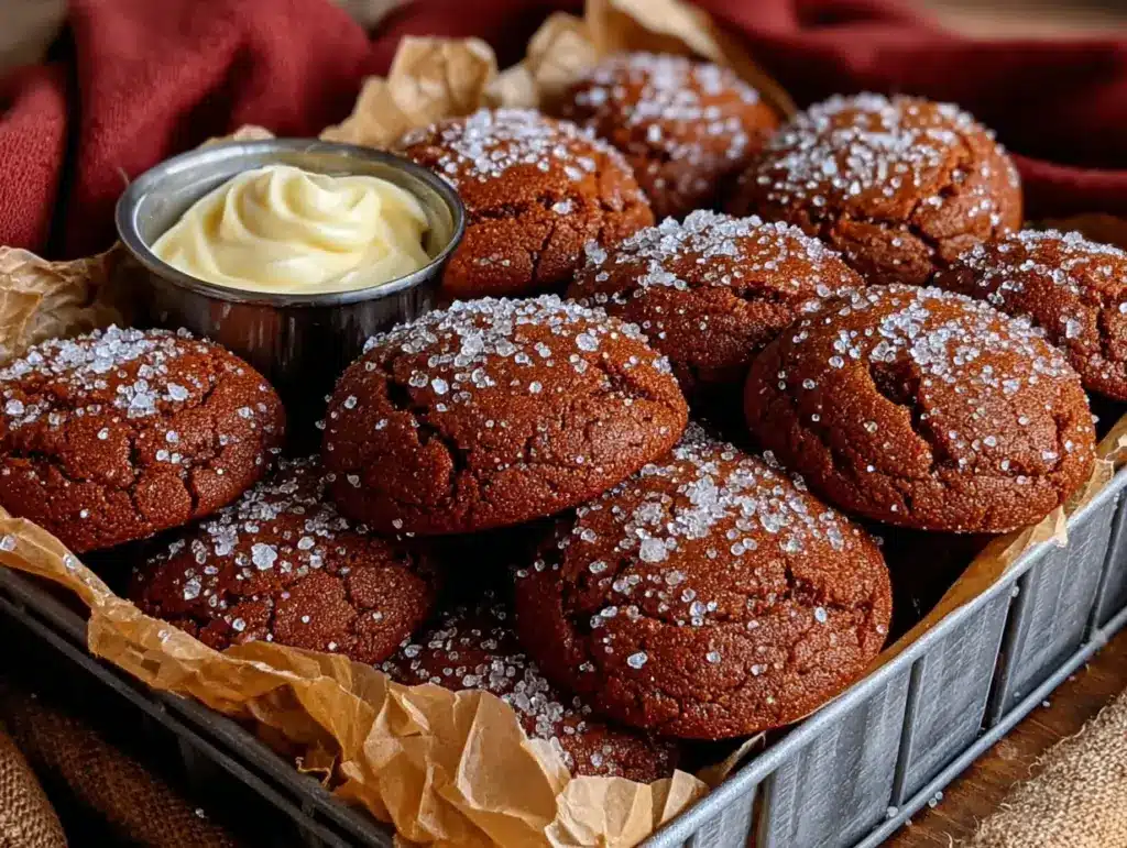 chewy molasses cookies - featured image