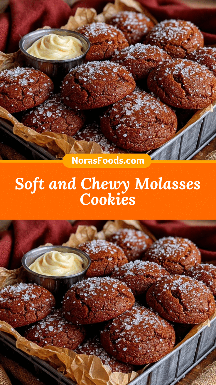chewy molasses cookies recipe