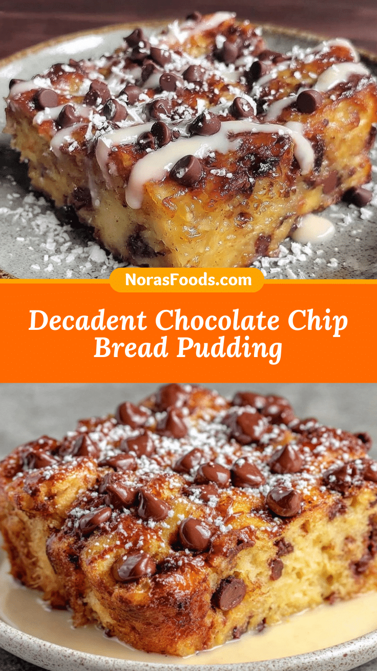 chocolate chip bread pudding recipe
