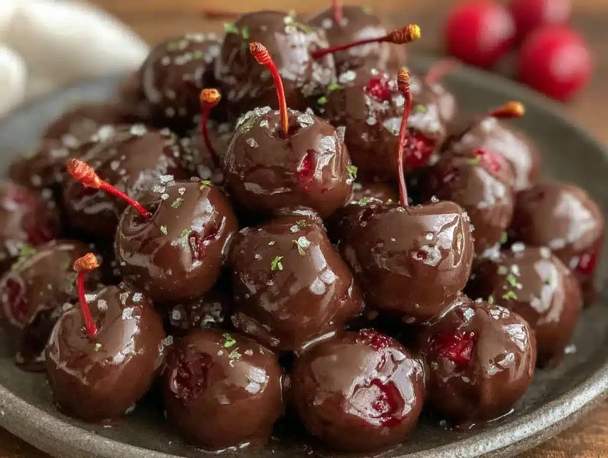chocolate covered cherries preparation steps