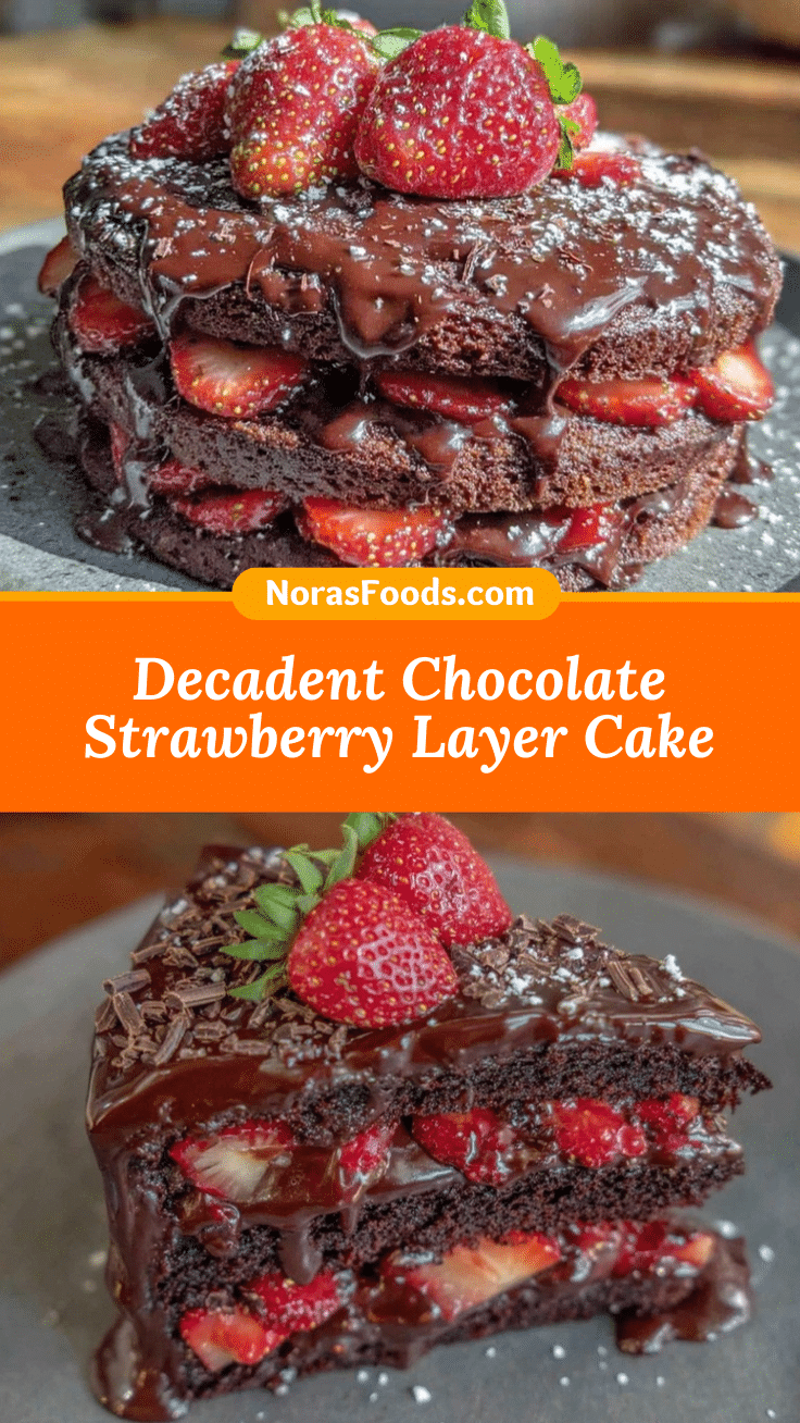 Chocolate Strawberry Layer Cake recipe