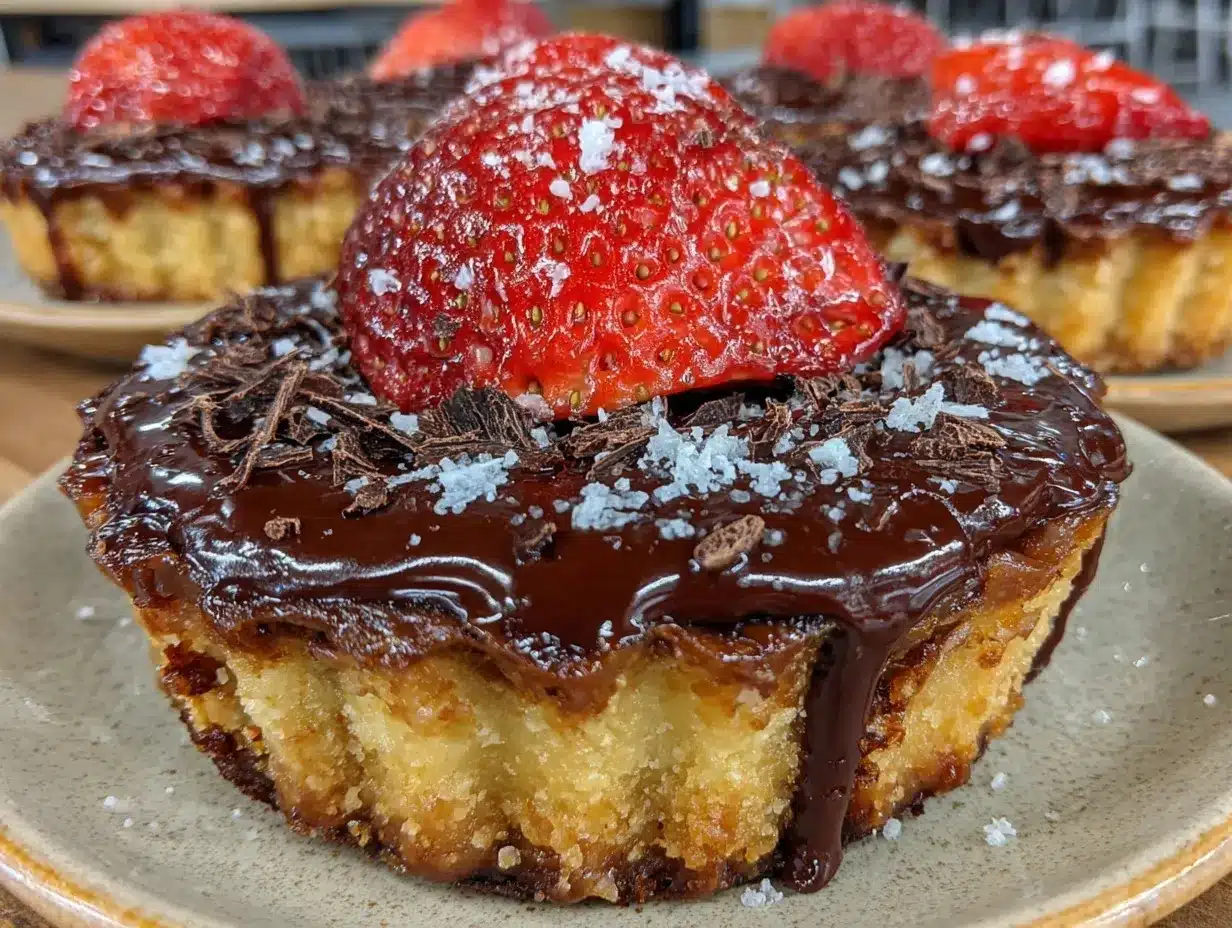 chocolate strawberry tart preparation steps