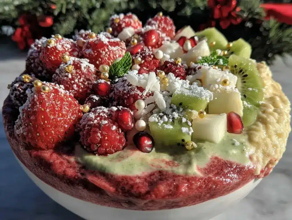 Christmas smoothie bowl - featured image