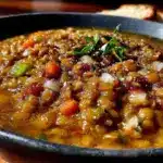 cozy lentil soup recipe - featured image