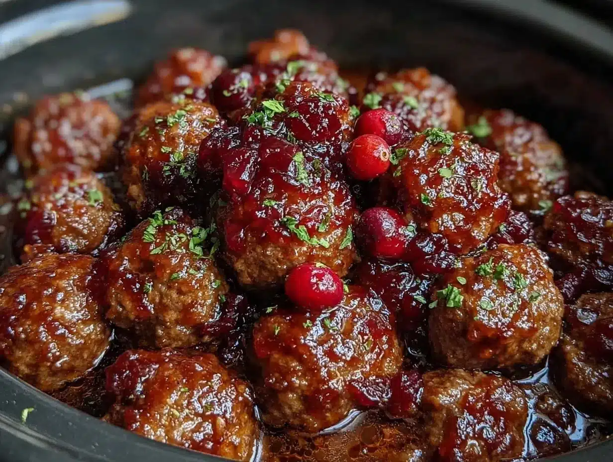 cranberry meatballs preparation steps