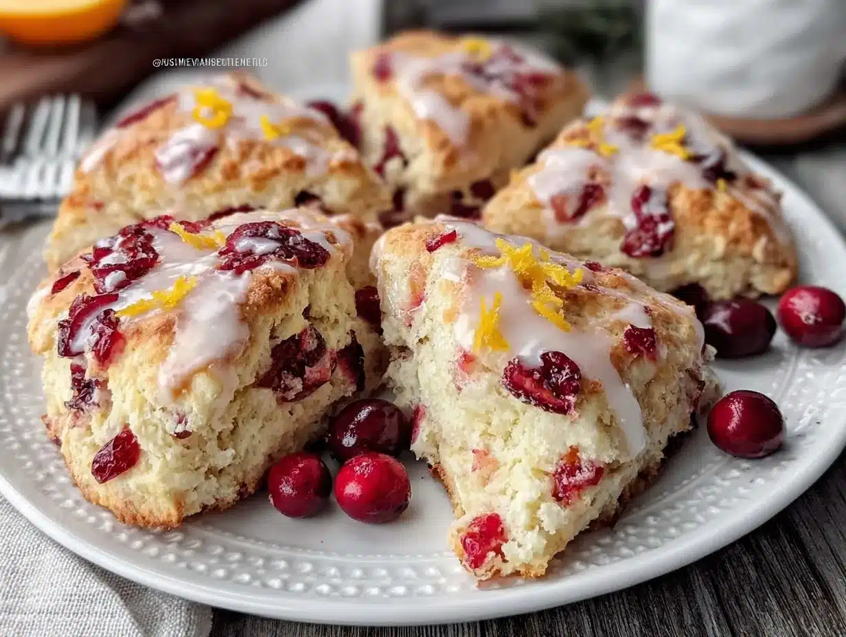 Cranberry Orange Scones preparation steps