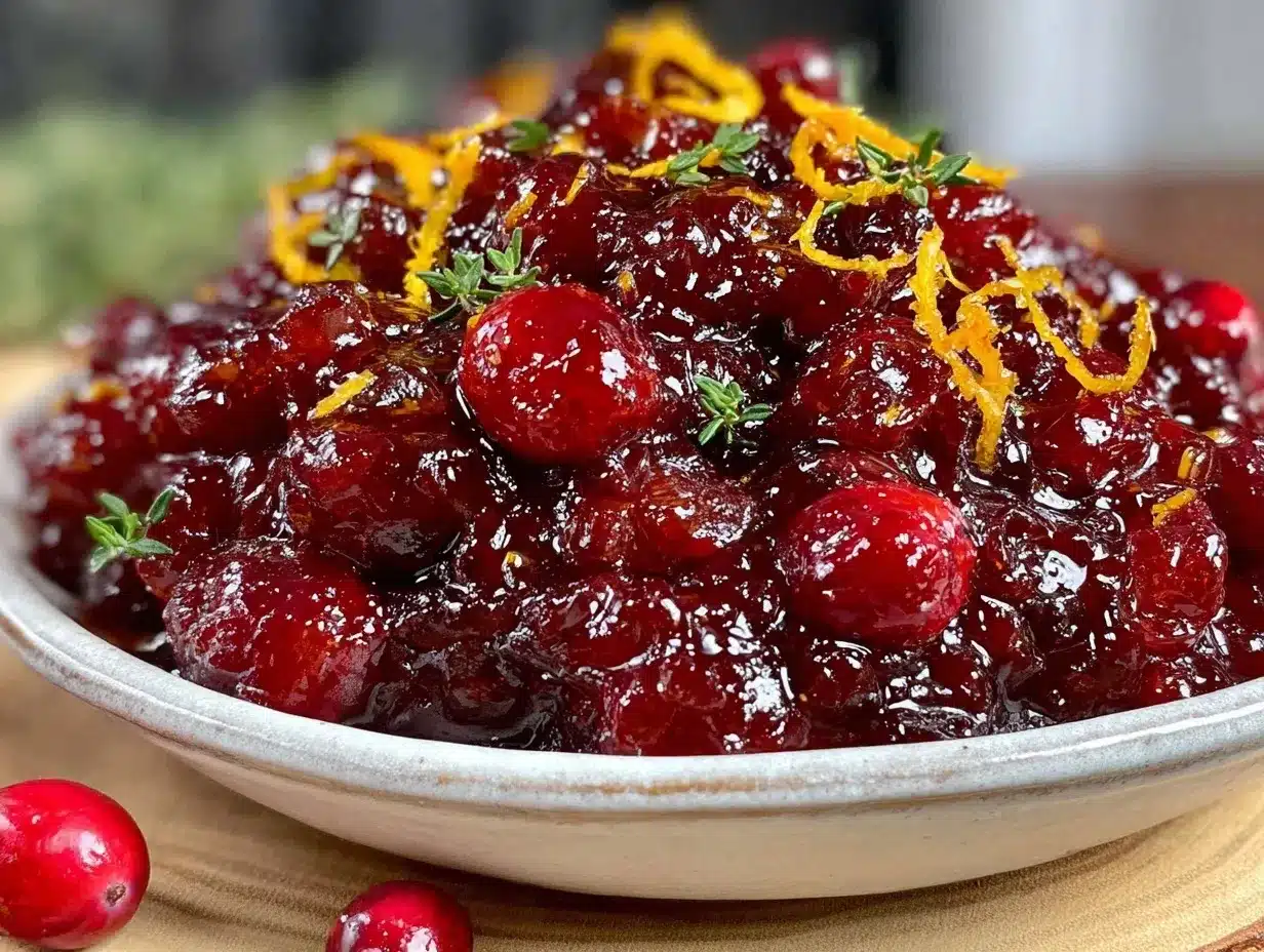 cranberry sauce recipe preparation steps