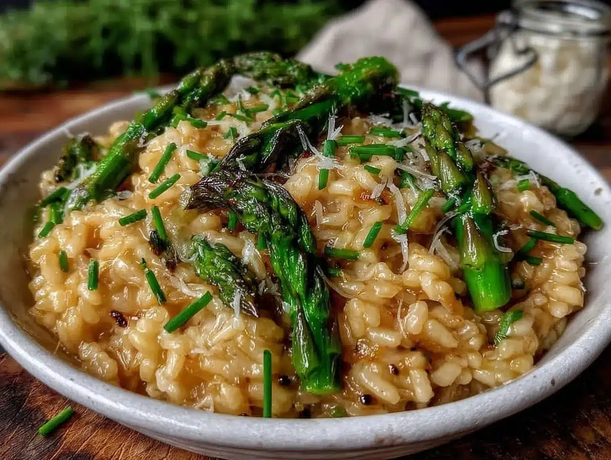 creamy asparagus risotto preparation steps