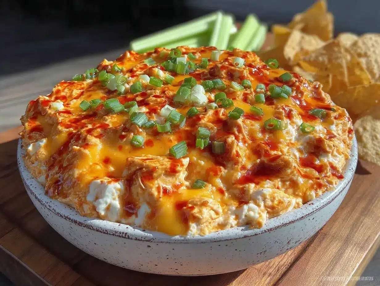 creamy buffalo chicken dip preparation steps