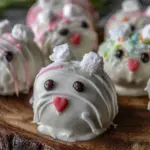 creamy bunny cake pops - featured image