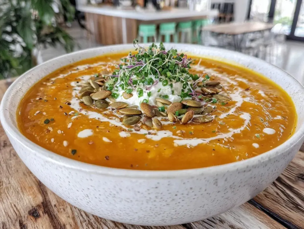 creamy butternut squash soup - featured image