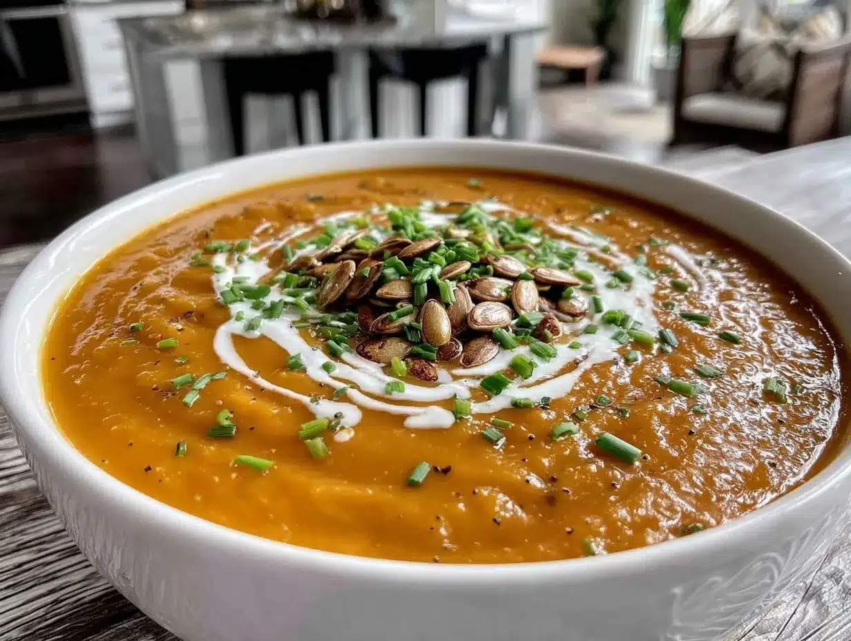 creamy butternut squash soup preparation steps